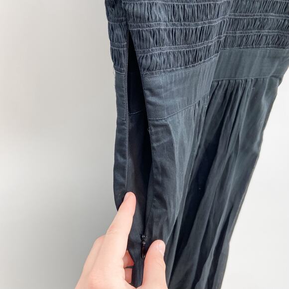 Burberry Dress Shirt Summer Womens Black US 4 Black Midi Knee Length Flare Skirt - Picture 9 of 12